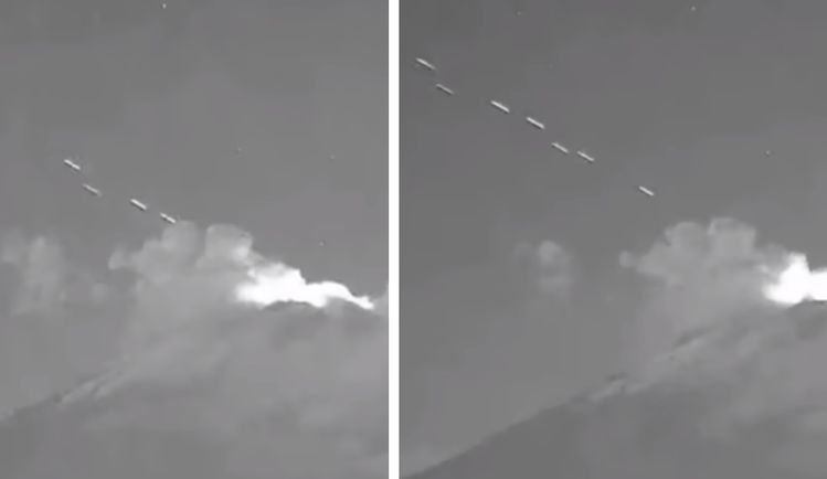 🛸 Целый «флот НЛО» заснят вылетающим из жерла вулкана в Мексике
