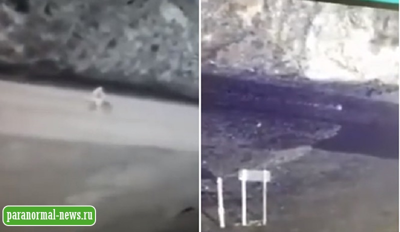 Призрак или сбой камеры? В Северной Осетии засняли велосипедиста