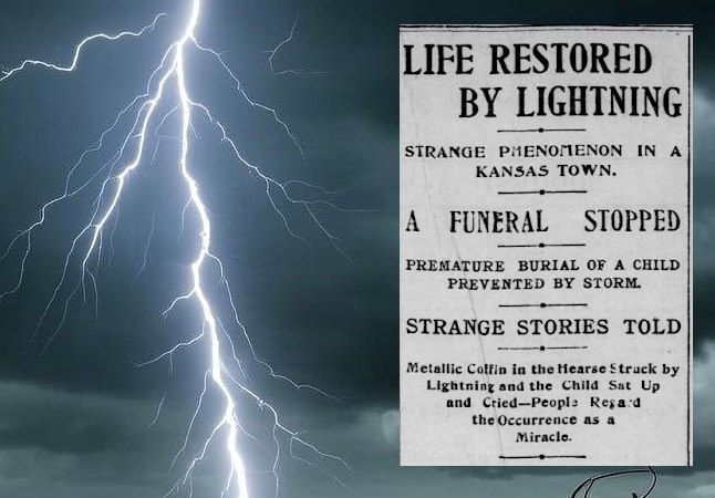 Странная история о том, как молния воскресила умершую девочку 